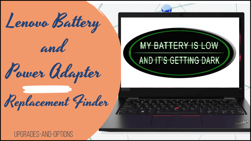 Lenovo Battery Replacement Finder