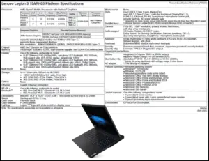 Lenovo Legion 5 Specs