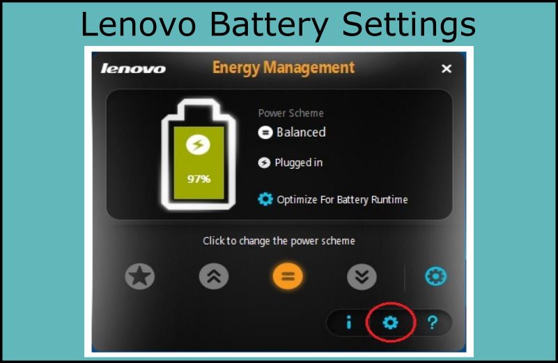 Lenovo Battery Settings