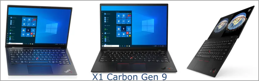 X1 Carbon Gen 9 Lineup