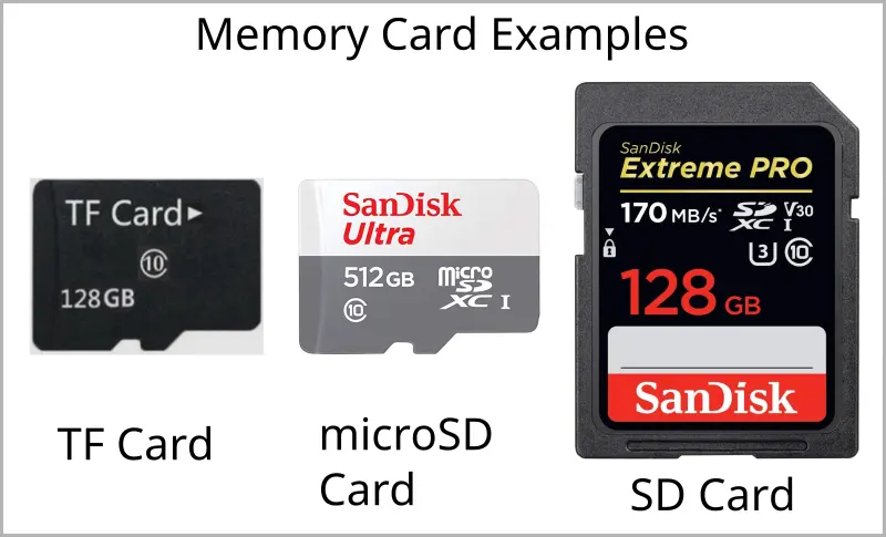 Memory Card Examples