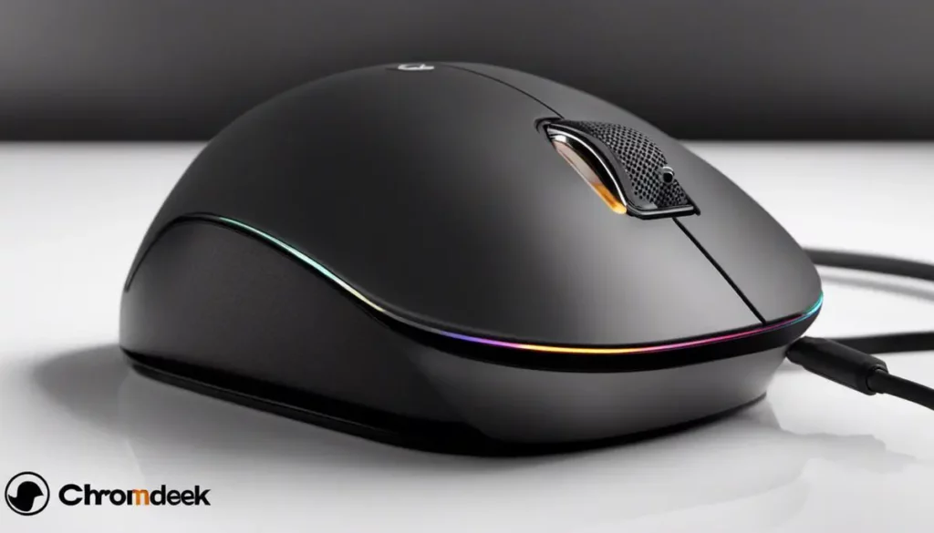 Image of a Dell Chromebook mouse for troubleshooting
