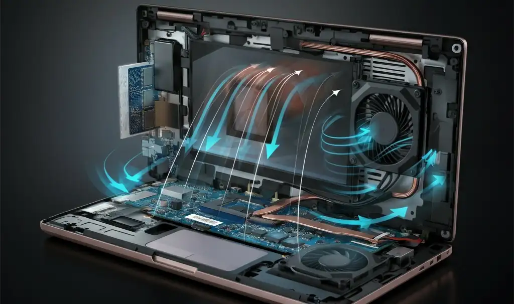 Laptop airflow diagram