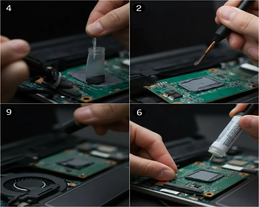 Thermal paste application