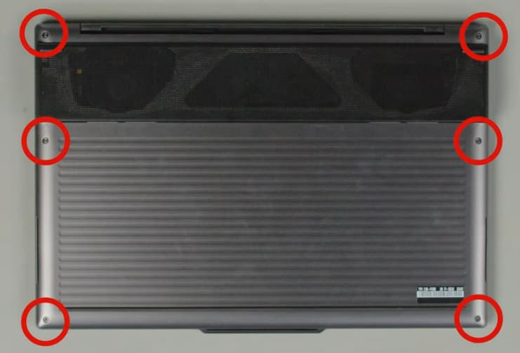 x9-15 back cover removal