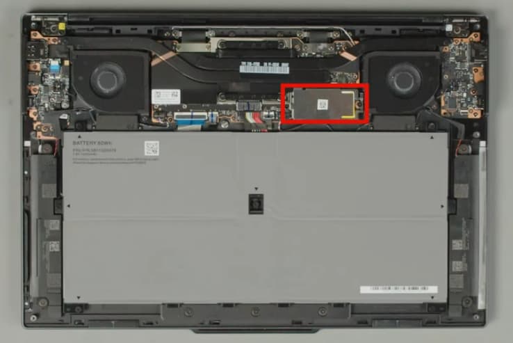 x9-15 ssd drive location