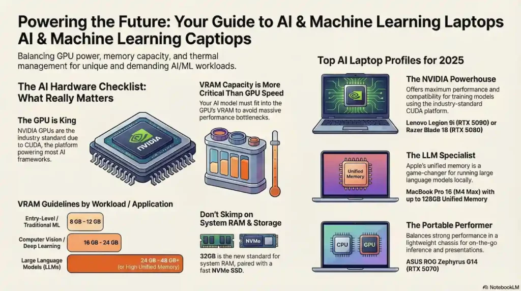 Guide to AI Laptops Infographic