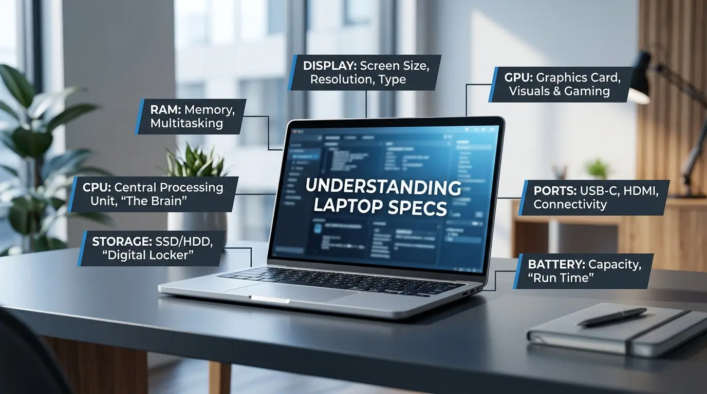 Laptop Specs Explained: A Beginner’s Guide to CPU, RAM & More