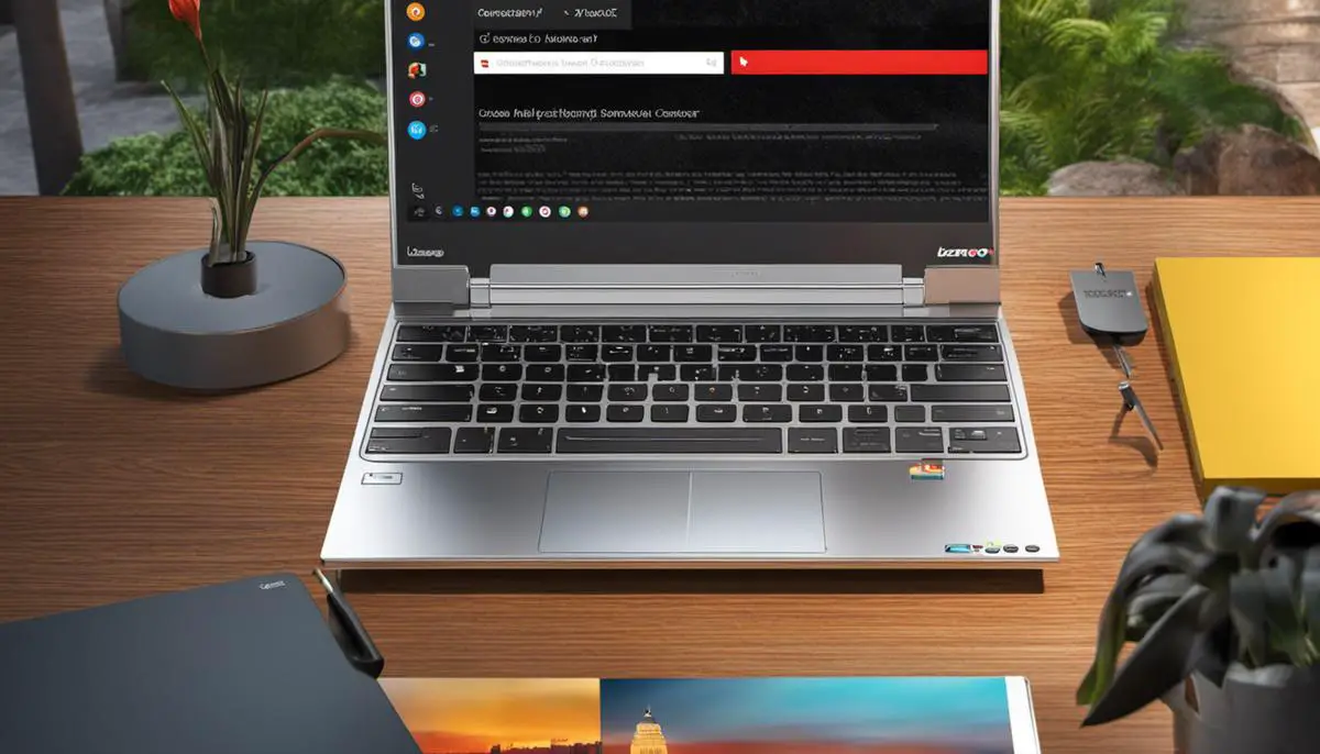 Illustration of a Lenovo Chromebook