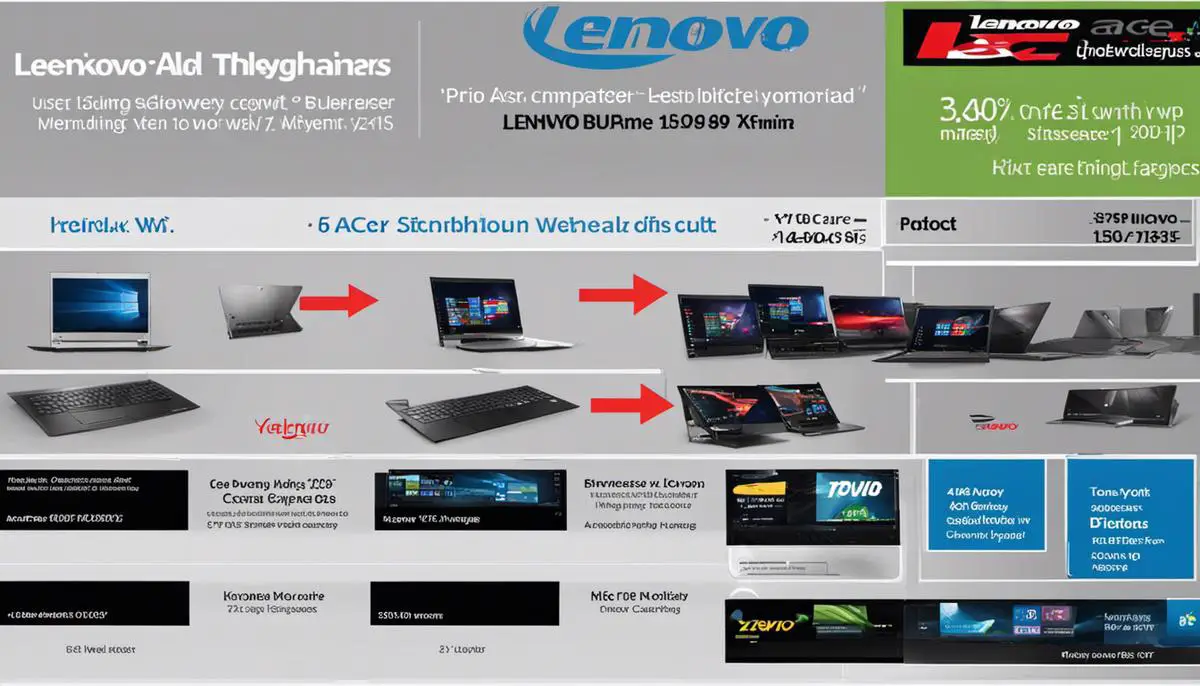 Product range comparison between Lenovo and Acer, highlighting their differences and similarities.