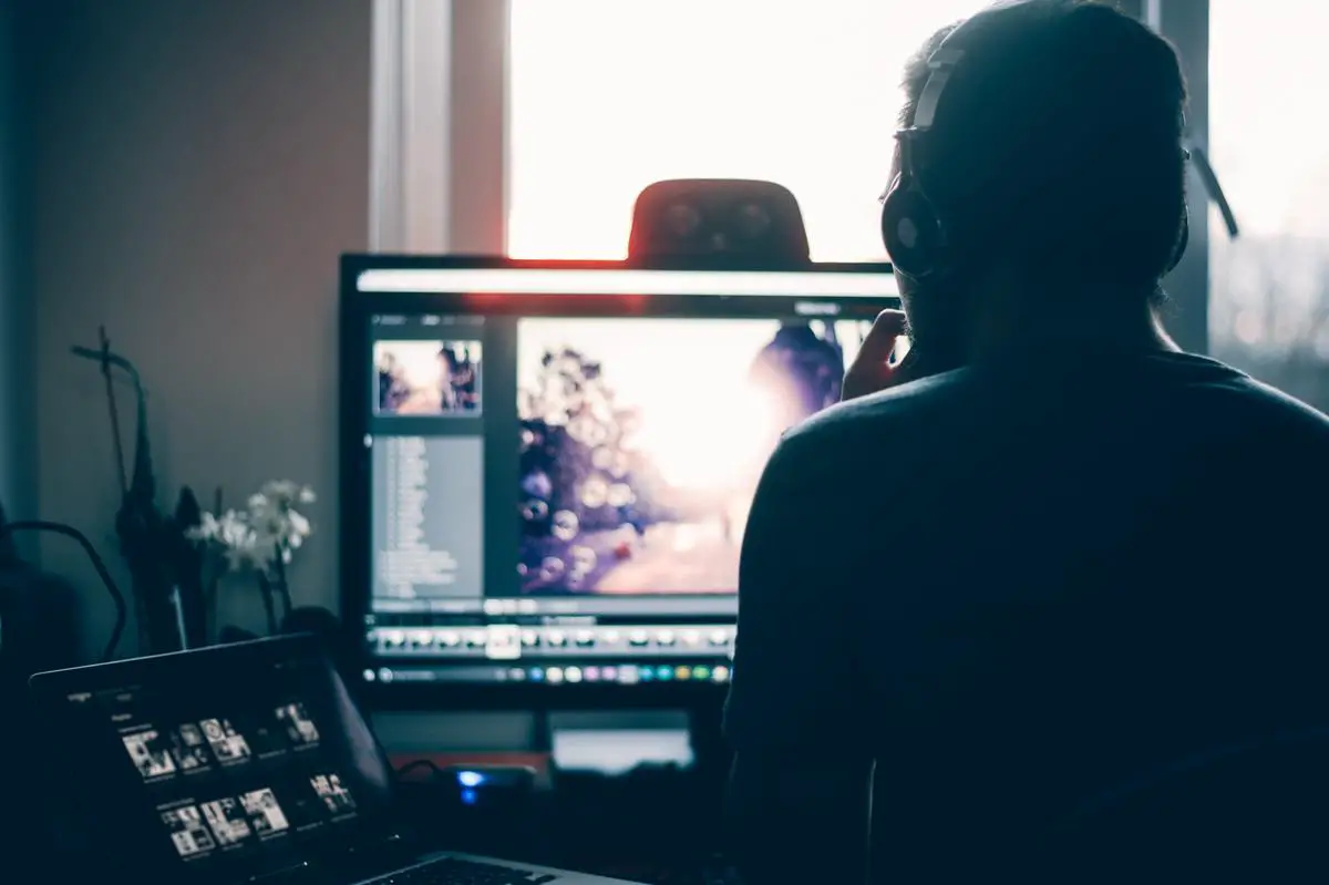 Image of a laptop being used for photo editing