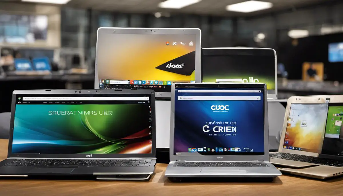 Image showing a selection of laptop brands for students.